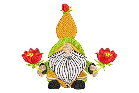 Download Christmas Gnome with Flowers - Premium Resources