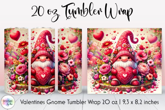 Download Valentines Day Gnome with Flowers Print - Premium Resources